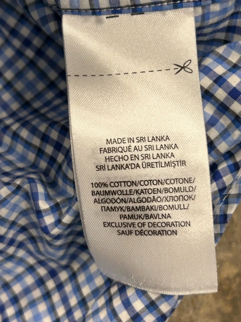 Polo Ralph Lauren Men’s XLT Blue Navy White Plaid‎ Checker Button Down L/S Shirt